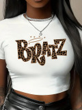 Women Street Printed Crop T-Shirt Top