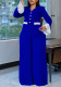 Plus Size Summer Fashion Bell Sleeve Top Pleated Wide-Leg Pants Two-Piece Set