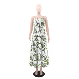 Summer Casual Print Strap Dress for Women