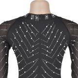 Summer Beaded Slim Long-Sleeve Elegant Dress
