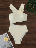 Women Sexy 3D Flower Hollow One-Piece Swimwear