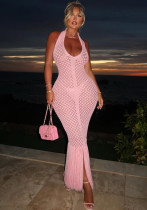 Women Casual Knitting Fringe Beach Dress