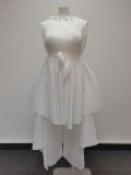 Plus Size African Women Casual Ruffle Edge Pleated Two-piece Set
