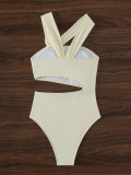 Women Sexy 3D Flower Hollow One-Piece Swimwear
