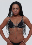 Sparkling Diamond Multi-Layer Bra Chain Sexy Bikini Body Jewelry