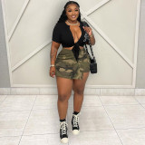 Women Summer Camouflage Skirt