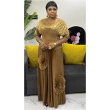Women Bat Sleeves Pleated Top and Pleated Skirt Two-piece Set