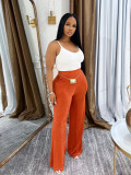 Fashion Casual Women's Loose High Waist Wide Leg Pants Elegant Career Trousers