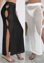Women's Beach Hollow Out Knitting Sexy Skirt