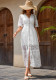 Women Lace Embroidered Beach Cover-up Holidays Beach Holidays Dress