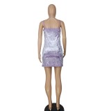 Women Sexy Lace Mini Dress