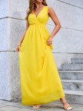 Women White Beach Holidays Sleeveless Dress