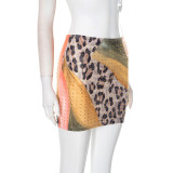 Women Leopard Print Sexy Skirt