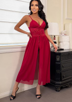 Spring Sexy Strap Slit Tempting Long Dress Spring Sexy Strap Slit Tempting Long Dress