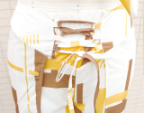 Women's fashion print Casual two-piece trousers Set