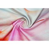 Summer Sexy Printed V Neck Top Side Slit Long Skirt Two Piece Set