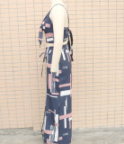 Women's fashion print Casual two-piece trousers Set