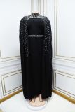 Dubai Muslim Beaded Robe Dress Two Piece Set