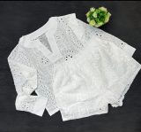Women's spring solid color long sleeve v-neck top Slim Waist shorts Casual two-piece set