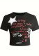 Women Street Print Crop T-shirt