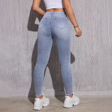 Women Ripped Denim trousers