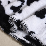 Women Yarn-dyed Lambskin Skirt