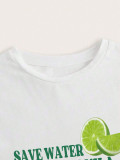 Women Letter printed Women T-shirt Top