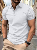 Men's summer solid short-sleeved Top