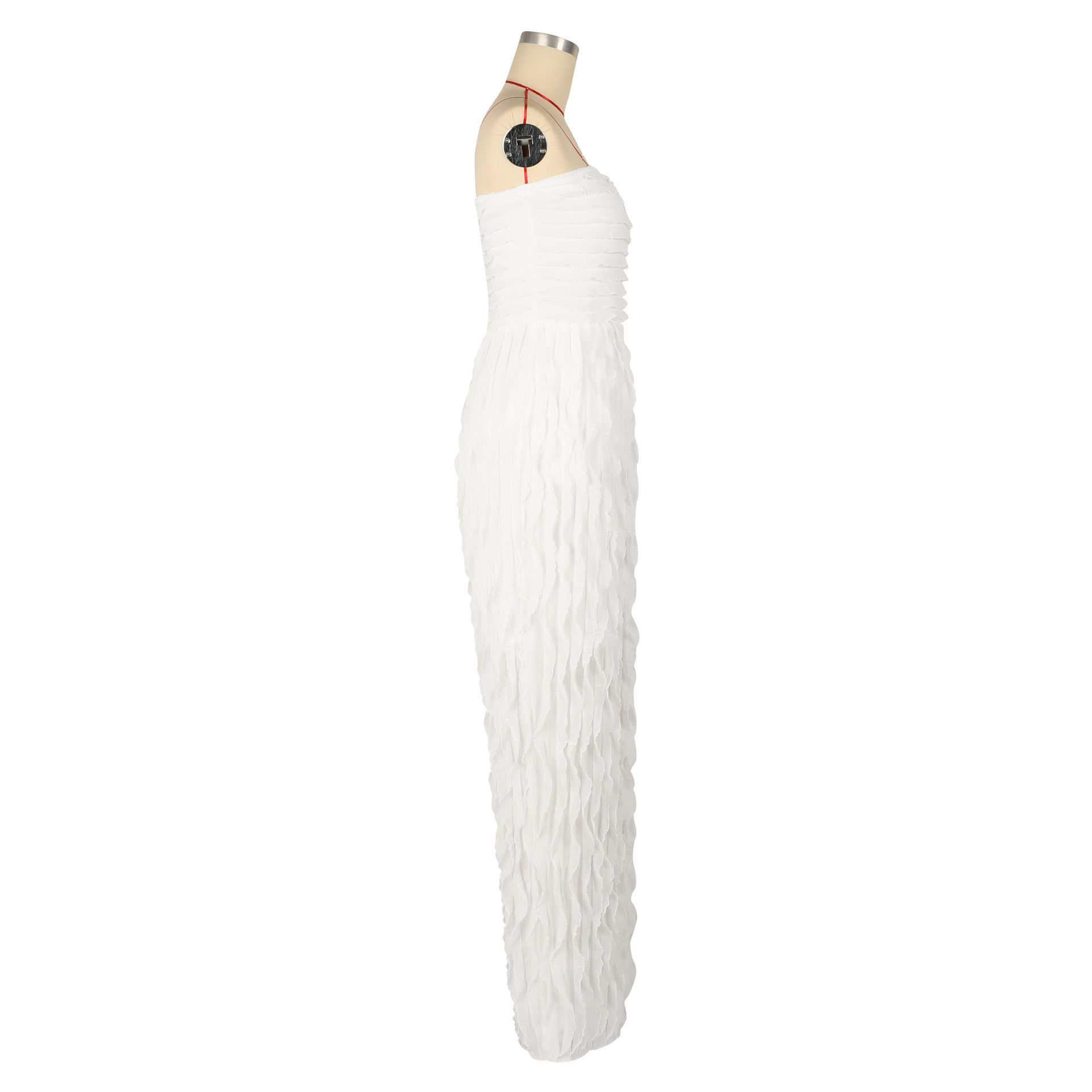 Strapless Sleeveless Wide-Leg Jumpsuit for Holiday Casual