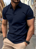 Men's summer solid short-sleeved Top