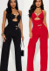 Women summer Halter Neck sleeveless Strapless sexy Jumpsuit