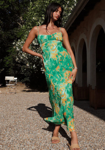 Women Summer French Strap Dress