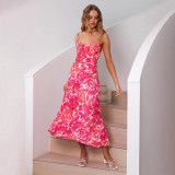 Women Summer French Strap Dress