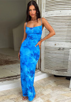 Women summer printed hooded Strap Bodycon Dress Women summer printed hooded Strap Bodycon Dress