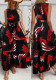 Plus Size Women Elegant Round Neck Sleeveless Belt Maxi Dress