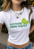 Women Letter printed Women T-shirt Top Women Letter printed Women T-shirt Top