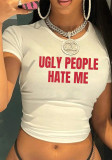 Women Street Print Crop T-shirt