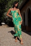 Women Summer French Strap Dress
