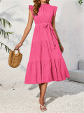 Women Summer Holidays Ruffle Layered Cake Dress