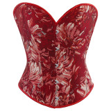 Retro Fishbone Tight Fit Corset Top
