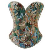 Retro Fishbone Tight Fit Corset Top