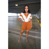 Summer Casual Bat Short-Sleeve Batwing Sports Two Piece Shorts Set