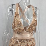 Tassel Sexy Nightclub Dress Autumn Party Wear