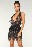 Tassel Sexy Nightclub Dress Autumn Party Wear