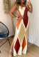 Women Summer Contrast Sexy Stretchy Printed Retro Sundress