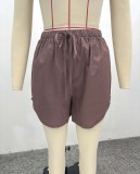 Women African Casual Short Sleeve Shirt Shorts Two-piece Set