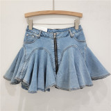 Women Summer Ruffle Skirt