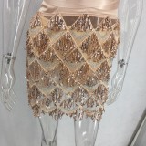 Tassel Sexy Nightclub Dress Autumn Party Wear