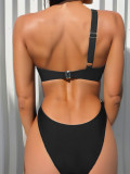 One-Shoulder Bikini Low-Back Sexy Swimsuit