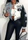 Color-Block Embroidered Baseball Jacket